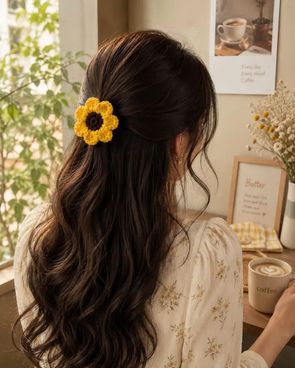 Yellow_Floral_Hair_Clip_for_Women