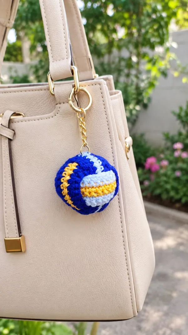 Blue_Crochet_Ball_Bag_Charm_for_Women