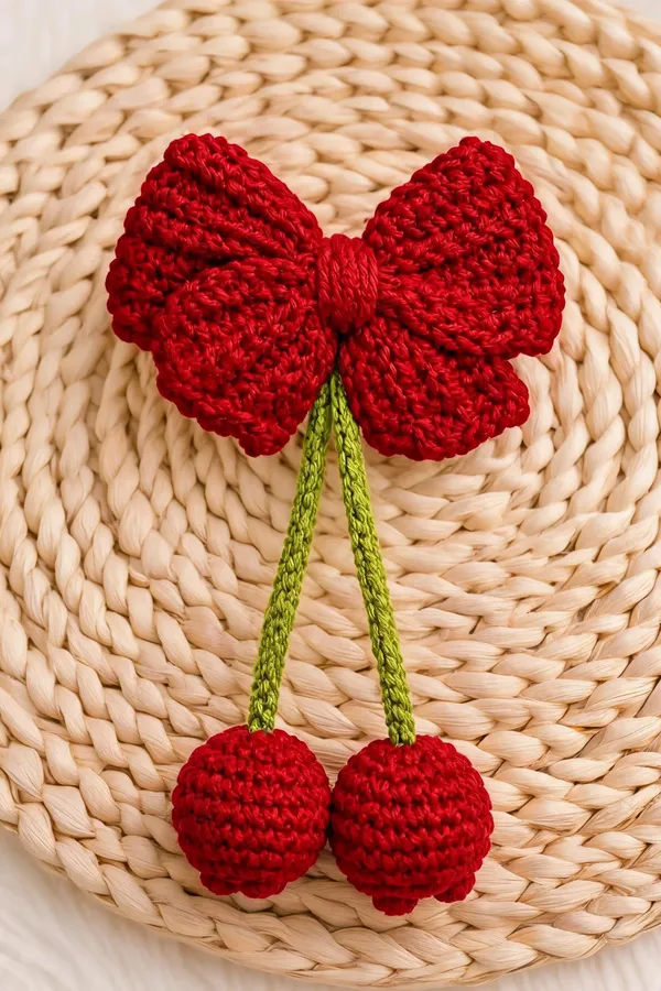 Red_Crochet_Cherry_Bow_Hair_Accessory