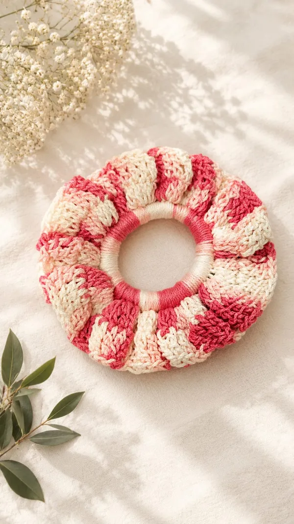Pink_Crochet_Hair_Accessory_Set_for_Women