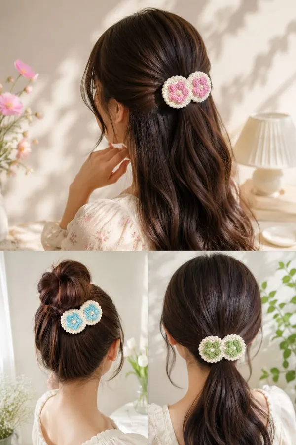 Multicolour_Crochet_Floral_Hair_Clips_for_Women