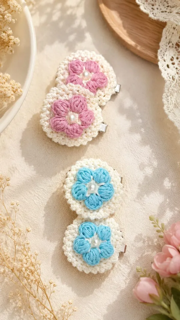 Multicolour_Crochet_Floral_Hair_Clips_for_Women