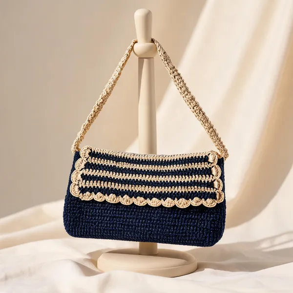 Navy_Crochet_Sling_Bag_for_Women