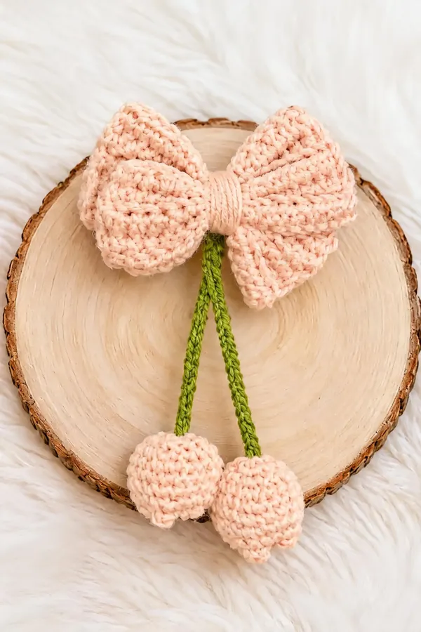Pink_Crochet_Bow_Hair_Accessory_for_Girls