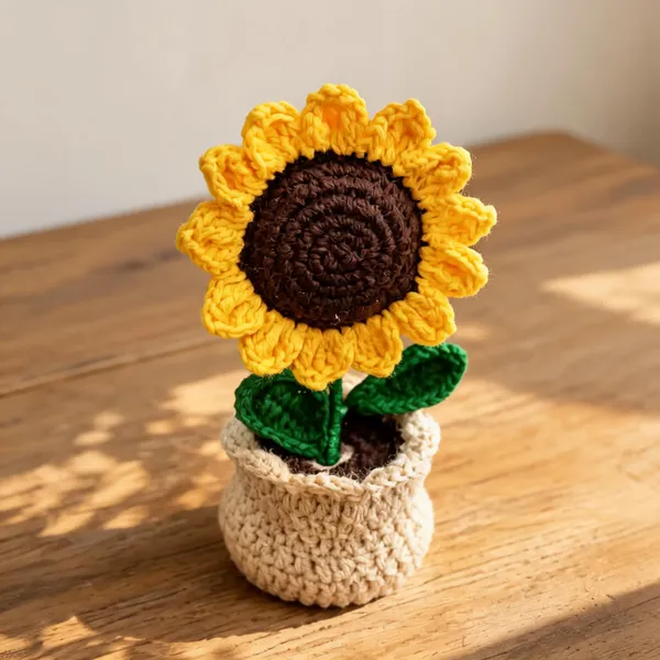 Acrylic_Crochet_Sunflower_Artificial_Potted_Plant