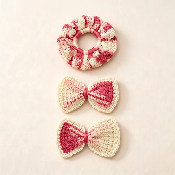 Pink_Acrylic_Crochet_Hair_Clip_Set_For_Women