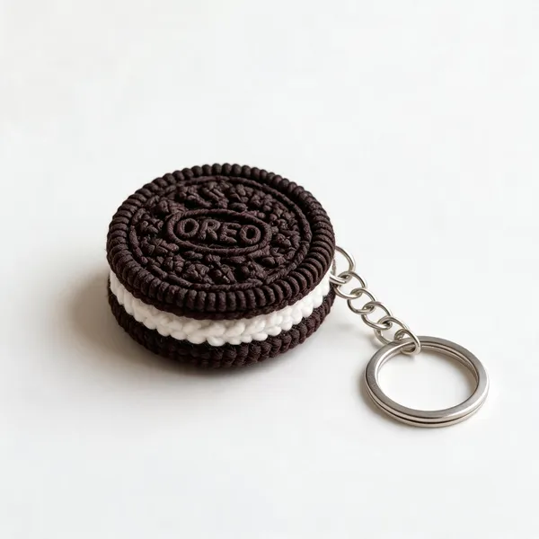 Black_Acrylic_Crochet_Cookie_Keychain_For_Gifting