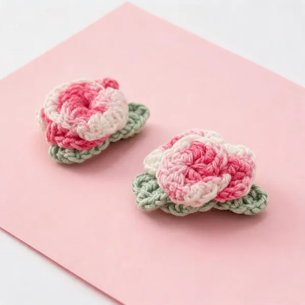 Pink_Acrylic_Crochet_Floral_Hair_Clips_For_Women