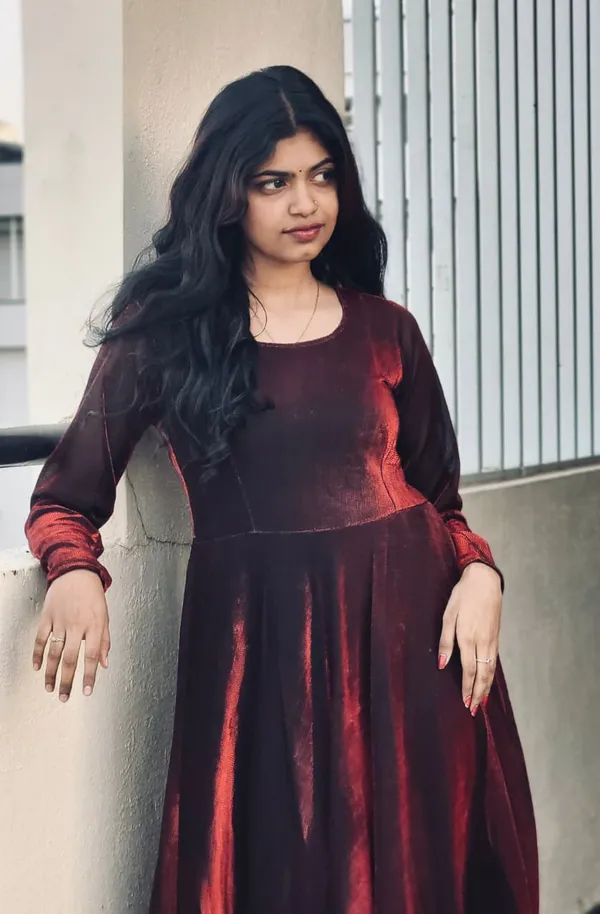 Maroon_Net_Saree_For_Women