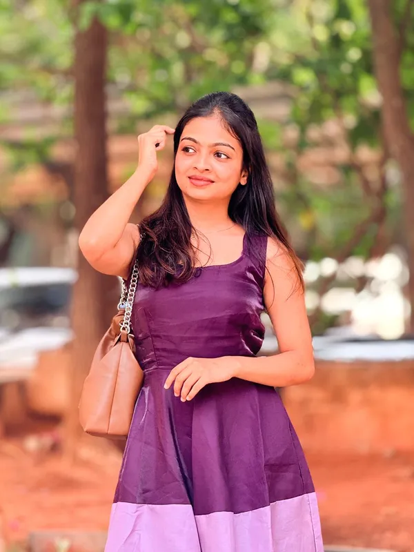 Purple_Colour_Block_Sleeveless_Fit_And_Flare_Dress_For_Women