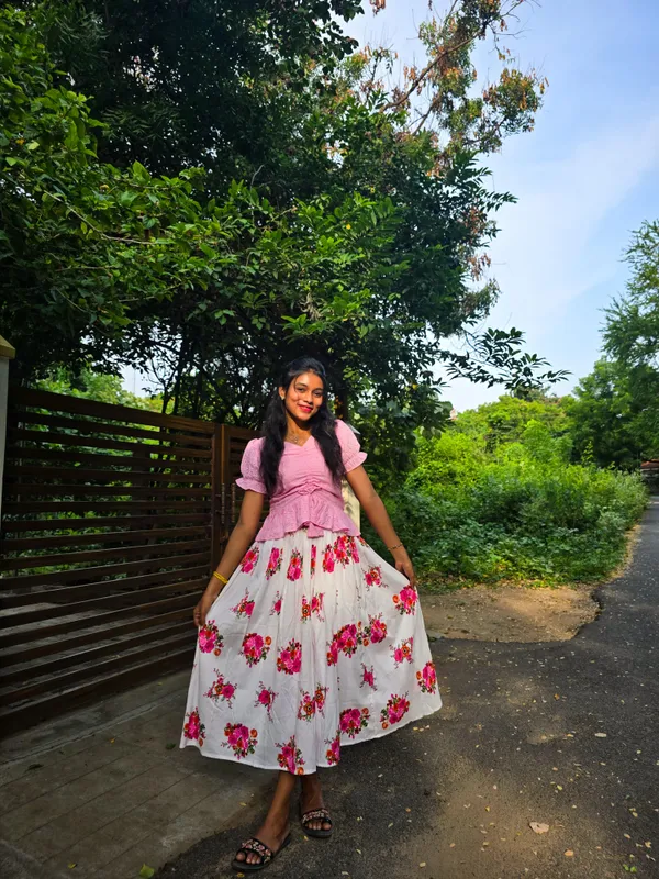 Pink_Floral_Fit_And_Flare_Dress_For_Women