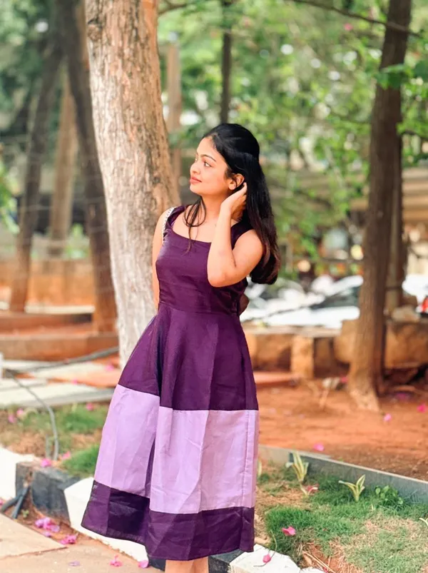 Purple_Colour_Block_Sleeveless_Fit_And_Flare_Dress_For_Women