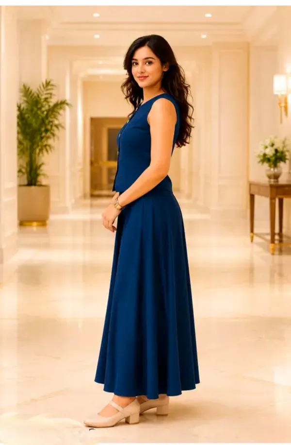 Navy_Sleeveless_Fit_And_Flare_Maxi_Dress_For_Women