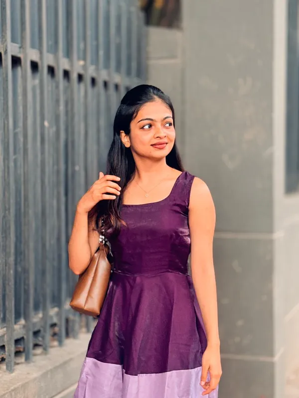 Purple_Colour_Block_Sleeveless_Fit_And_Flare_Dress_For_Women