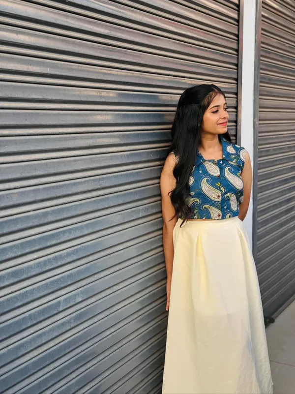 Blue_Printed_Fit_And_Flare_Dress_For_Women