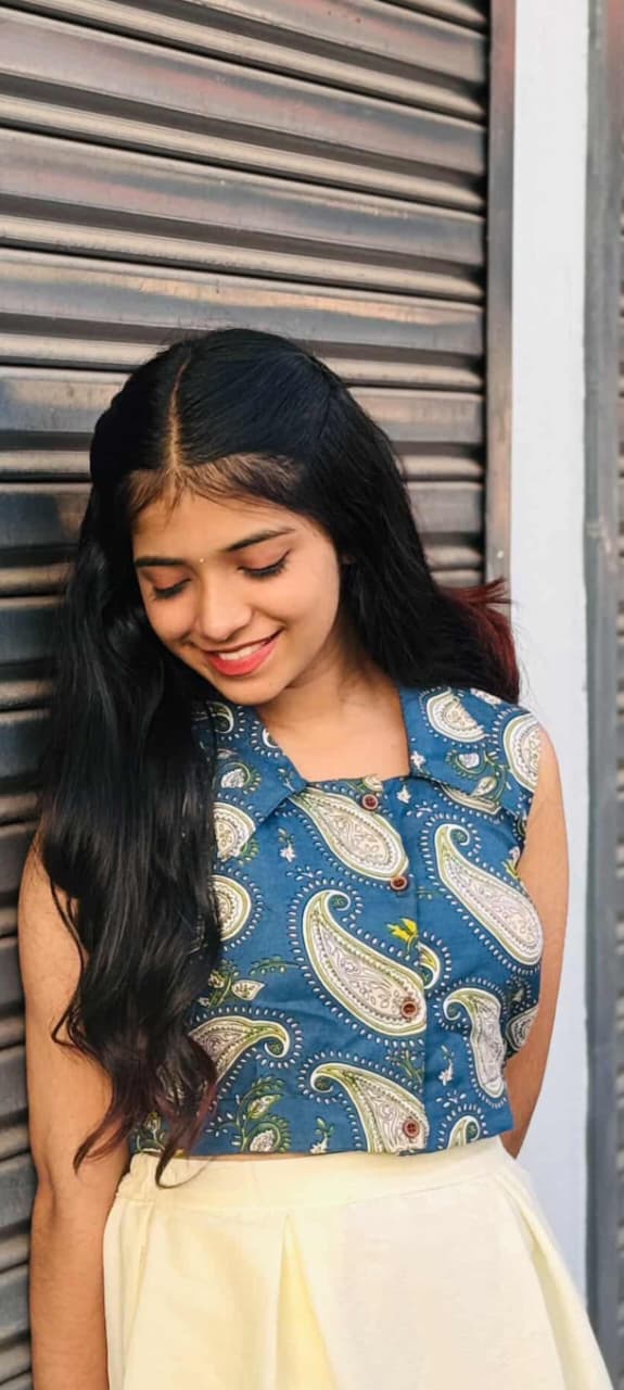 Blue_Printed_Fit_And_Flare_Dress_For_Women