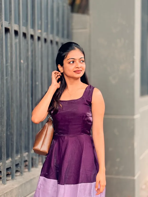 Purple_Colour_Block_Sleeveless_Fit_And_Flare_Dress_For_Women