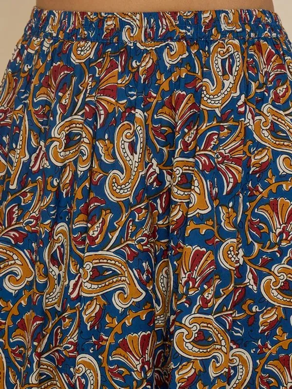 Blue_Paisley_Print_Sleeveless_Cropped_Co-Ord_Set_For_Women