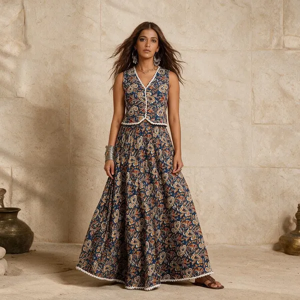 Blue_Paisley_Print_Sleeveless_Cropped_Co-Ord_Set_For_Women