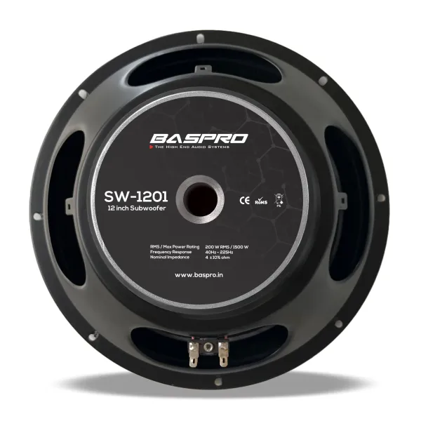 Baspro_Sw-1201_12-Inch_200W_Rms_2000W_4_Ohm_Car_Home_Subwoofer