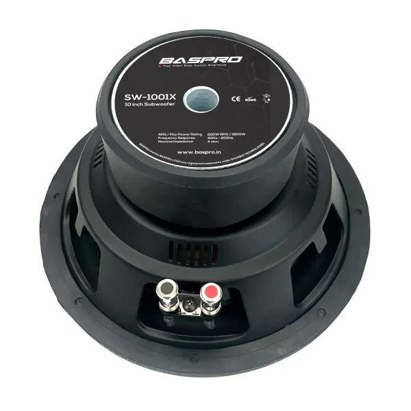 Baspro_Sw_1001X_10_Inch_Long_Through_Double_Magnet_4_Ohms_Subwoofer_With_1800W_Peak_Power_For_Basstube_Enclosures_Diy_Projects_Etc_Black
