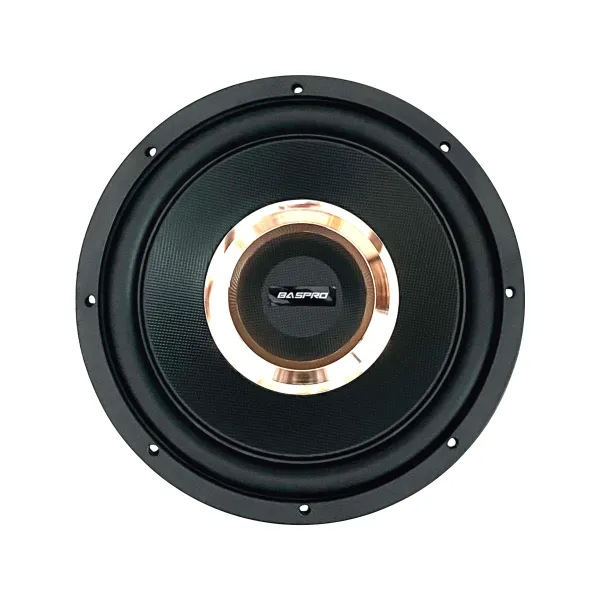 Baspro_Sw_1205_12_Inch_Double_Magnet_Subwoofer_With_260W_Rms_2400W_Max_Power_4_Ohm_Golden_Silver_Designish_Cone_For_Automotive_And_Home_Bass_Audio_Systems
