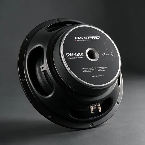 Baspro_Sw-1201_12-Inch_200W_Rms_2000W_4_Ohm_Car_Home_Subwoofer
