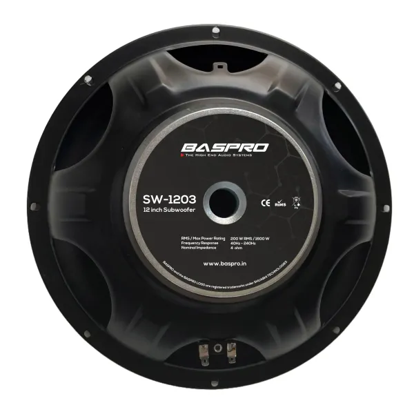 Baspro_Sw_1203_12_Inch_Subwoofer_1600W_Peak_Power_4_Ohms_Black