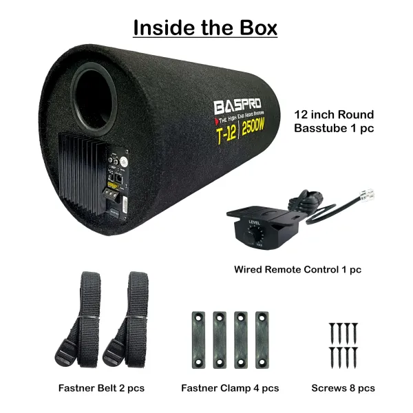 Baspro_T-12A_12-Inch_Active_Bass_Tube_Double_Magnet_2500W_4_Ohm