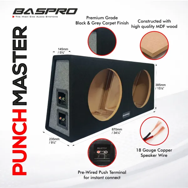 Baspro_Punch_Master_Pm_1215_2_Universal_Shield_Enclosure_Box_For_Double_12_Inch_Subwoofers_Very_Suitable_Jbl_Infinity_Rockford_Alpine_Brand_Subwoofers