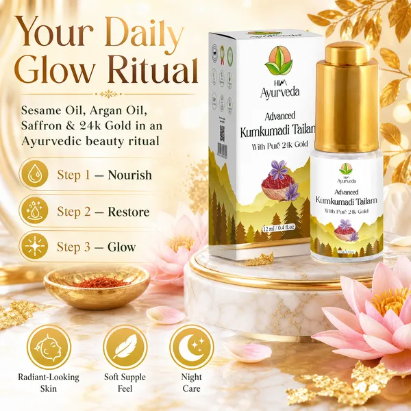24K_Gold_Kumkumadi_Facial_Oil_Saffron_Anti-Aging_30Ml