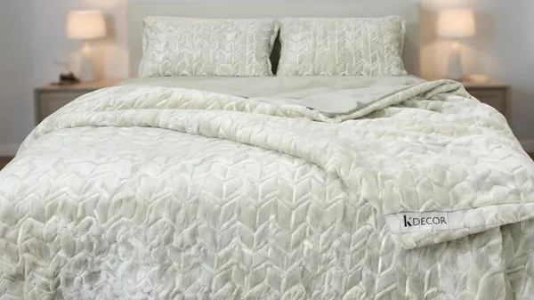 Soft_Flannel_Chevron_Print_Green_Comforter_Set