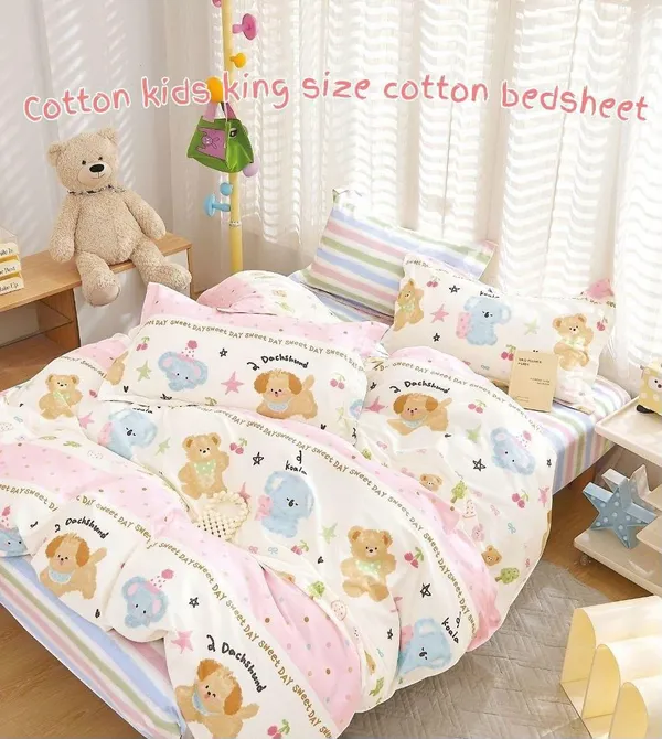 Cotton_Kids_Cartoon_Print_King_Size_Bedsheet