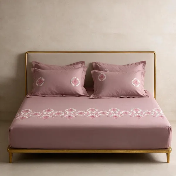 Designers_Embroidery_Series_Bedsheet_By_Home_Buzz
