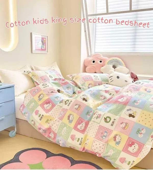 Cotton_Kids_Cartoon_Print_King_Size_Bedsheet
