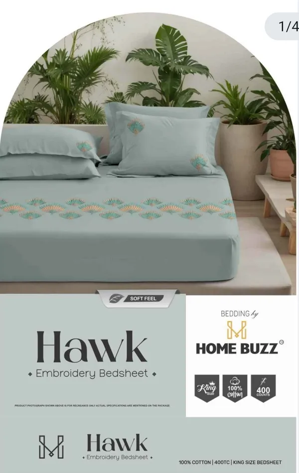 Designers_Embroidery_Series_Bedsheet_By_Home_Buzz