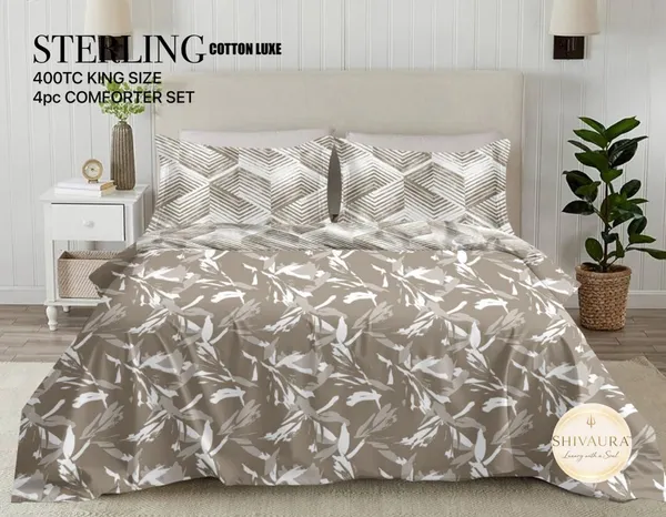 Cotton_400TC_Floral_Print_King_Size_Comforter_Set