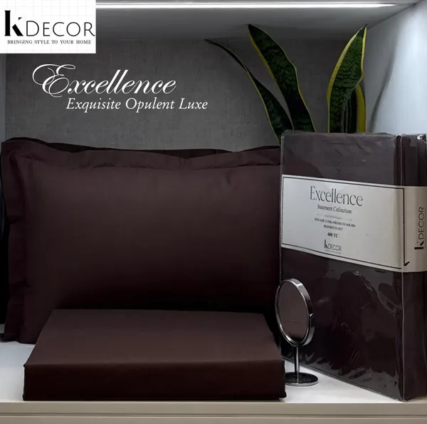 Brown_Solid_Bedsheet_Set_With_Pillow_Covers