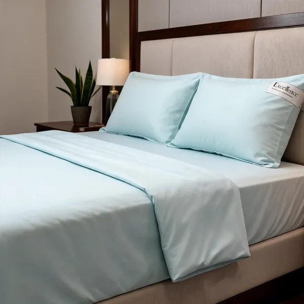 Cotton_Solid_Blue_King_Size_Bedsheet_Set_With_Pillow_Covers