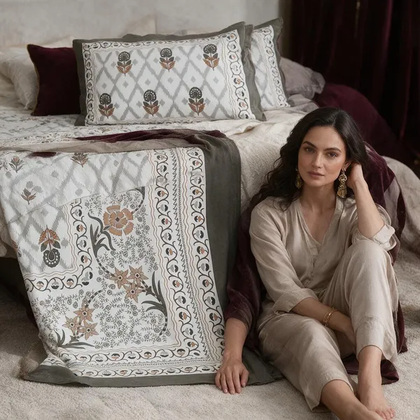 King_Size_Pure_Cotton_Fitted_Bedsheet_Set