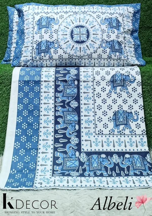 King_Size_Pure_Cotton_Fitted_Bedsheet_Set