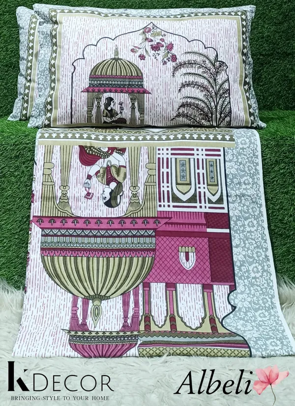 King_Size_Pure_Cotton_Fitted_Bedsheet_Set