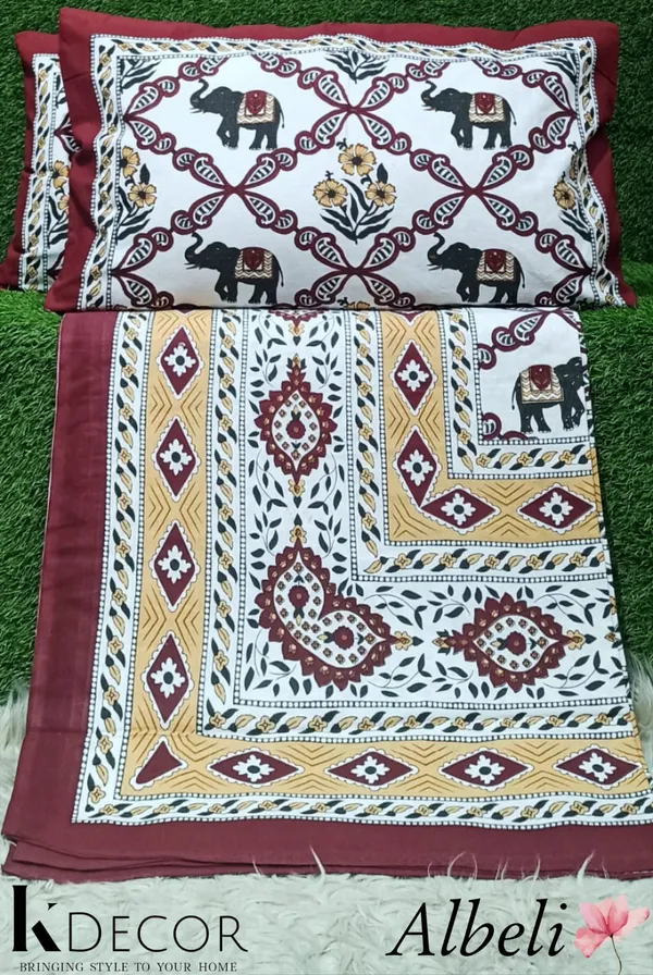 King_Size_Pure_Cotton_Fitted_Bedsheet_Set