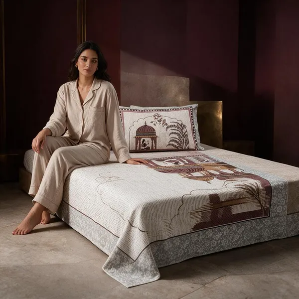 King_Size_Pure_Cotton_Fitted_Bedsheet_Set