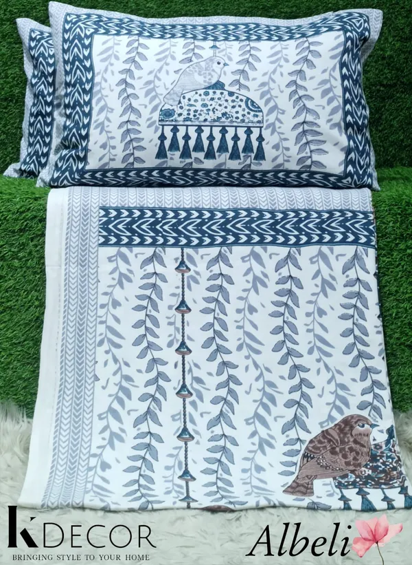 King_Size_Pure_Cotton_Fitted_Bedsheet_Set