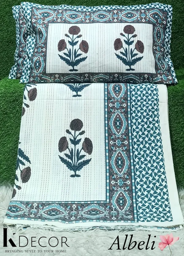 King_Size_Pure_Cotton_Fitted_Bedsheet_Set