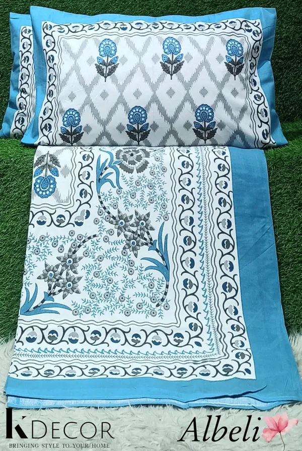 King_Size_Pure_Cotton_Fitted_Bedsheet_Set