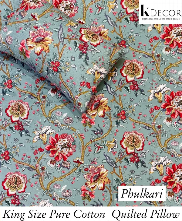 King_Size_Pure_Cotton_Quilted_Pillow_Series_By_K_Decor