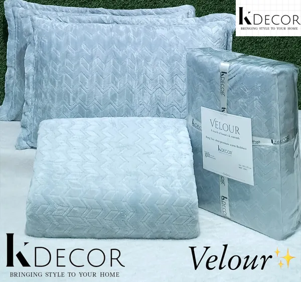 Velour_Quilted_Chevron_Pattern_Bedspread_Set