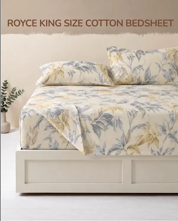 Royce_Pure_Cotton_(Organic_Cotton)_King_Size_Reactive_Print_Double_Bed_Bedsheet_By_Rose_Petal